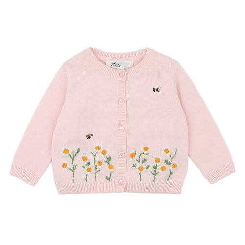 Bébé Tess Organic Hand Embroided Cardigan